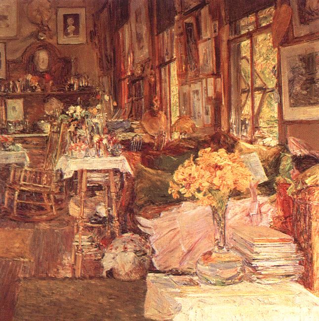 Childe Hassam The Room of Flowers